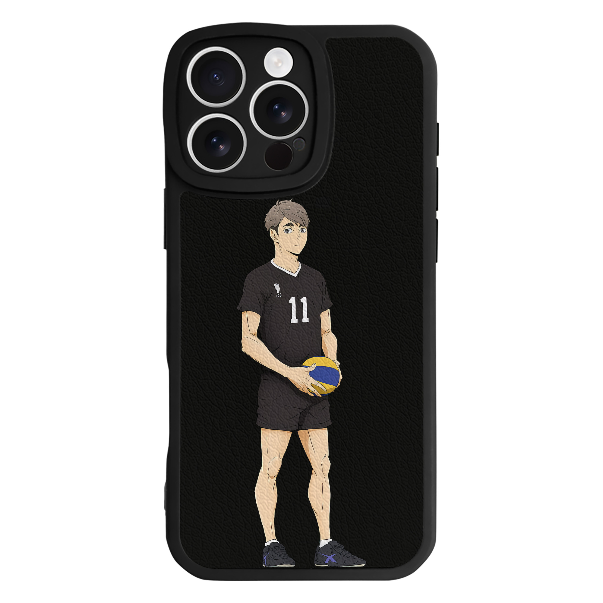 （画像用） ハイキュー!! Haikyu!! 【iPhone 16シリーズ対応】シリコンスマホケース（レザー調） 材質：シリコン